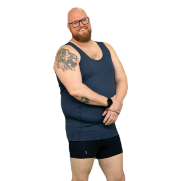 Alca Classic 2-Pck Men Singlet Navy 4XL