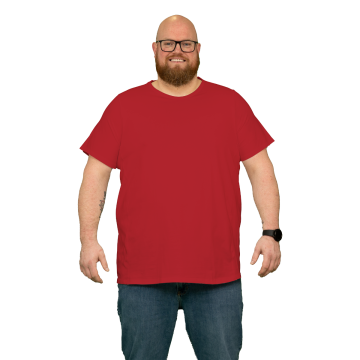 Alca Easy-Going 1-Pck Men T-Shirt O-Neck Bright Red 8XL