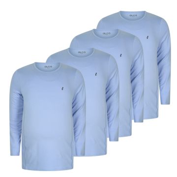 Alca Easy-Going 4-Pck Men Shirt Long Sleeve O-Neck Sky Blue 8XL