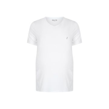 Alca Easy-Going 2-Pck Men T-Shirt V-Neck White 7XL
