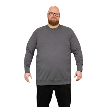 Alca Heren Crew Neck Sweater Castle Rock Grey 7XL-B