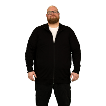 Alca Heren Zip-Up Cardigan Zwart 7XL-B